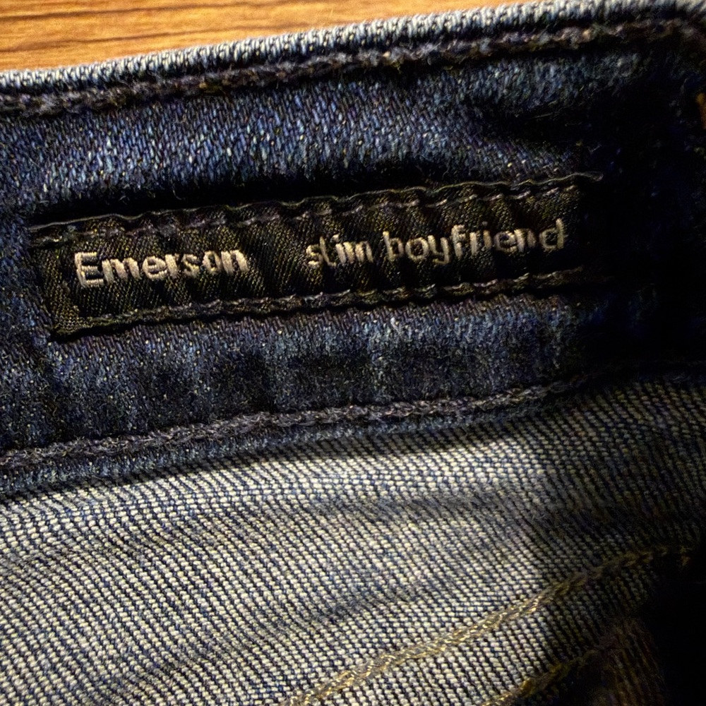 COH Emerson Slim Boyfriend 27" Button Fly Cropped Ankle Jeans Blue Ridge size 29 - Picture 7 of 14